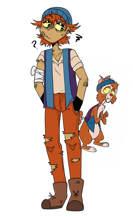 Humanised design of Mepps from Rescue Rangers.