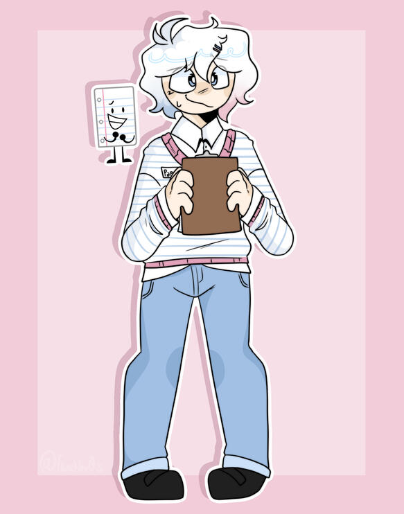Paper (he/him) ♡ The timid half of the hotel's management!