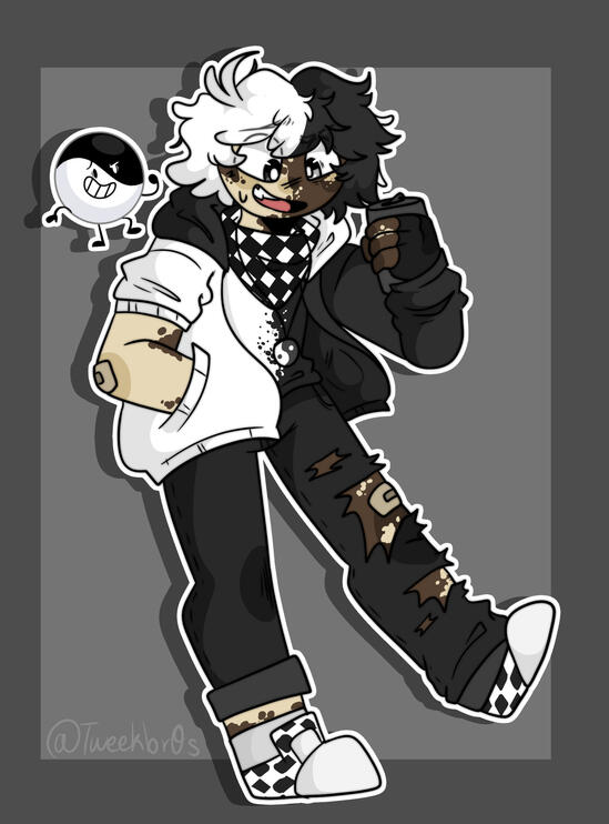 YinYang (he/him individually) ♡ Two people, good and evil, sharing one chaotic body!