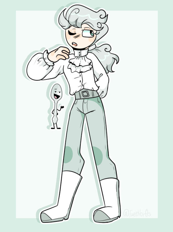 Silver Spoon (he/him) ♡ Dignified, arrogant, and proper!