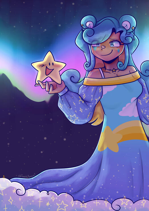 Fan art of Wish Bear with a human design I made!