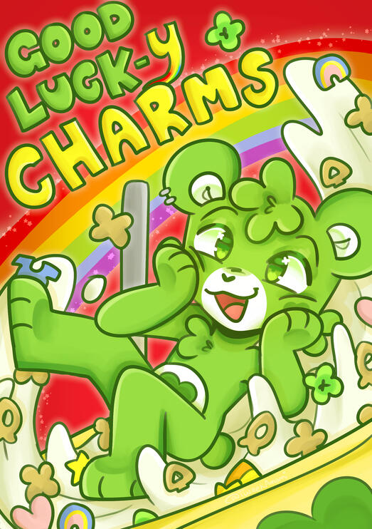 Fan art of Good Luck Bear from Care Bears!