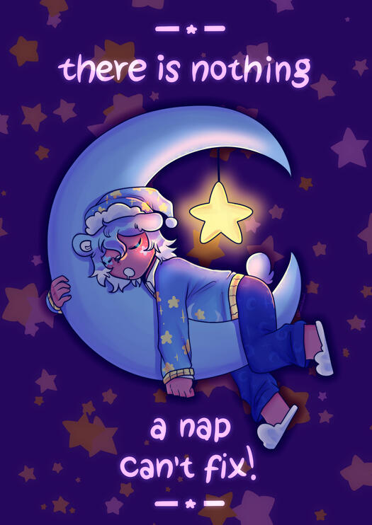 Fan art of Bedtime Bear from Care Bears (my design)!