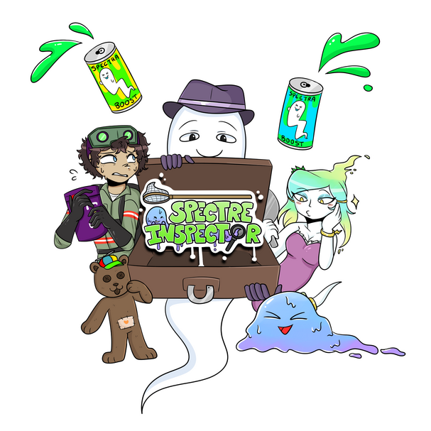 Group photo featuring Arlo and the ghosts!